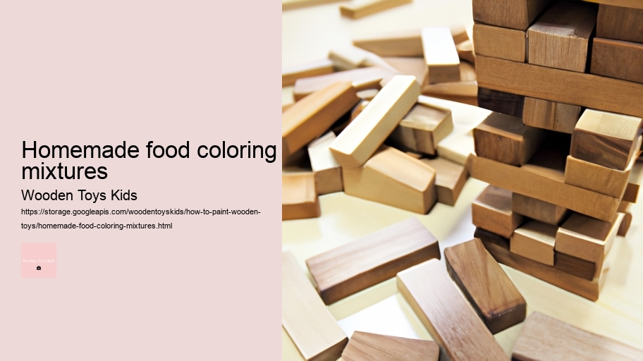 Homemade food coloring mixtures