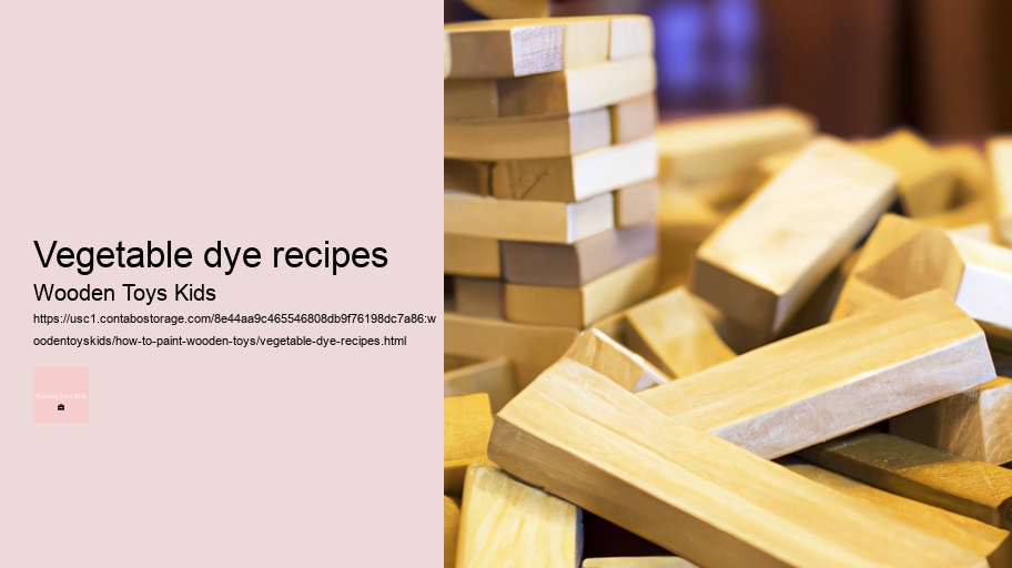 Vegetable dye recipes